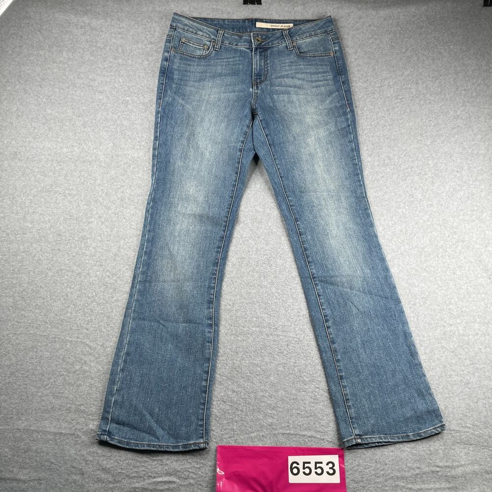 DKNY Denim Jeans Womens Size 10 Casual Distresed Classic